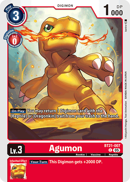 Agumon Card Front