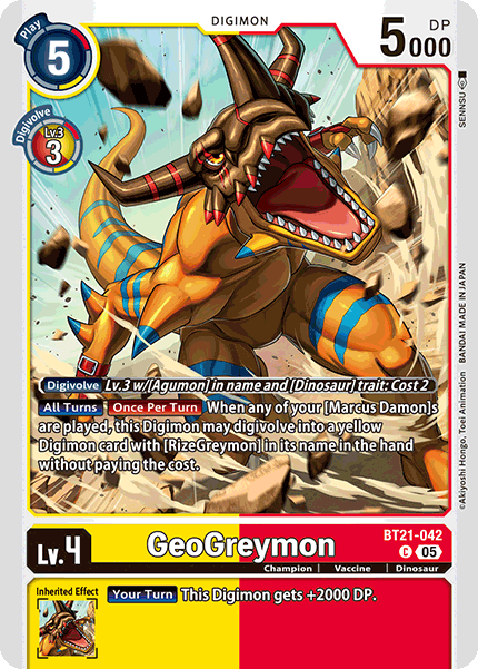 GeoGreymon Card Front