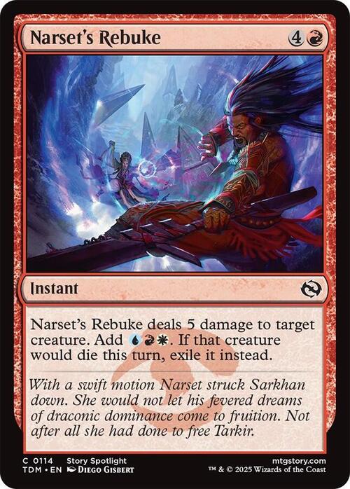 Narset's Rebuke Card Front