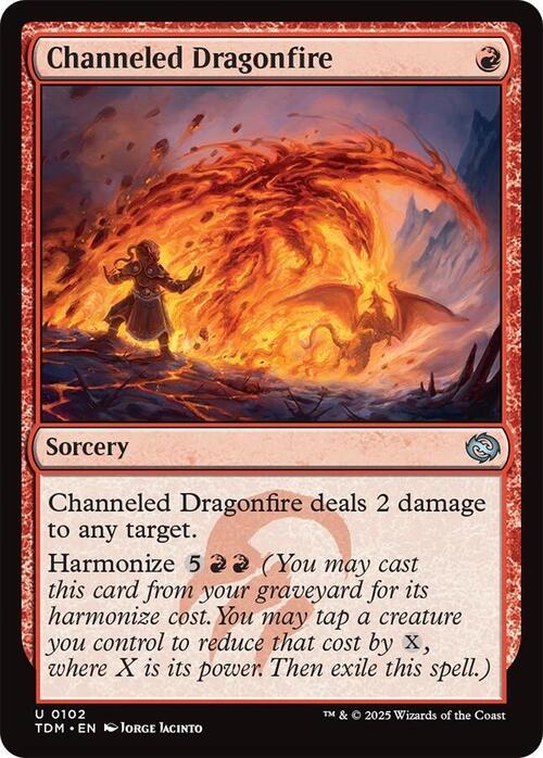 Channeled Dragonfire Card Front