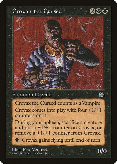 Crovax the Cursed Card Front