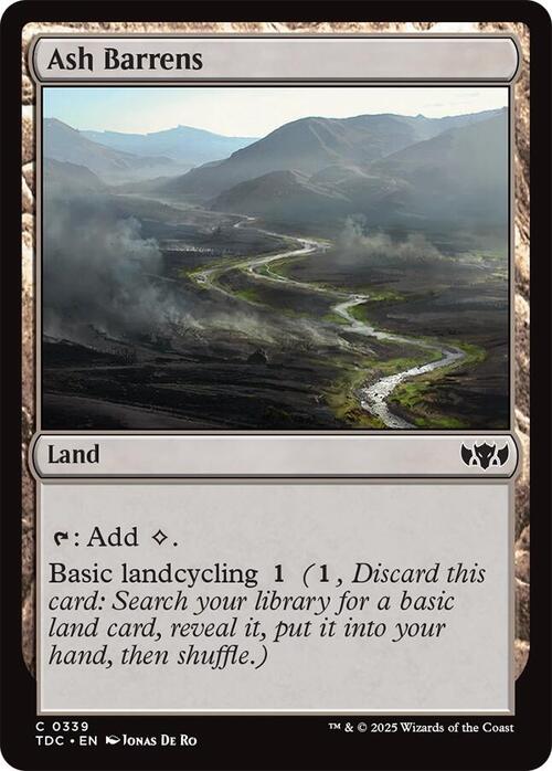 Ash Barrens Card Front