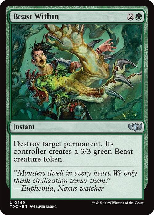 Beast Within Card Front