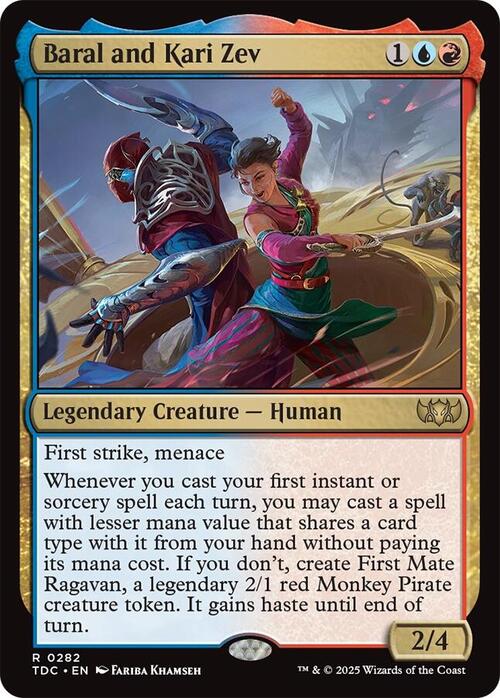 Baral and Kari Zev Card Front