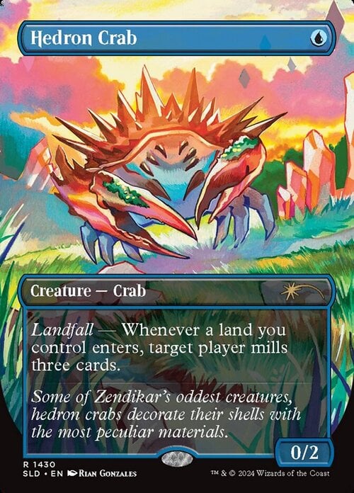Hedron Crab Card Front