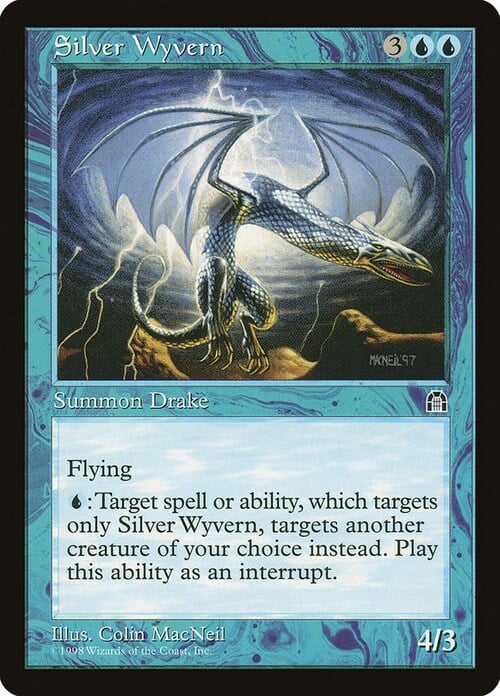 Silver Wyvern Card Front