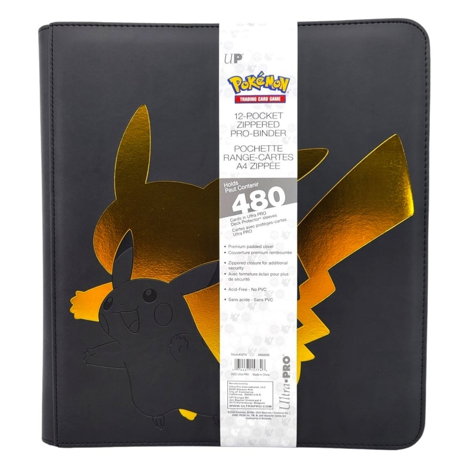 UltraPro ピカチュウ バインダー 12ポケット Ultra Pro Pokemon Trading Card Game Elite Series Pikachu 12-Pocket