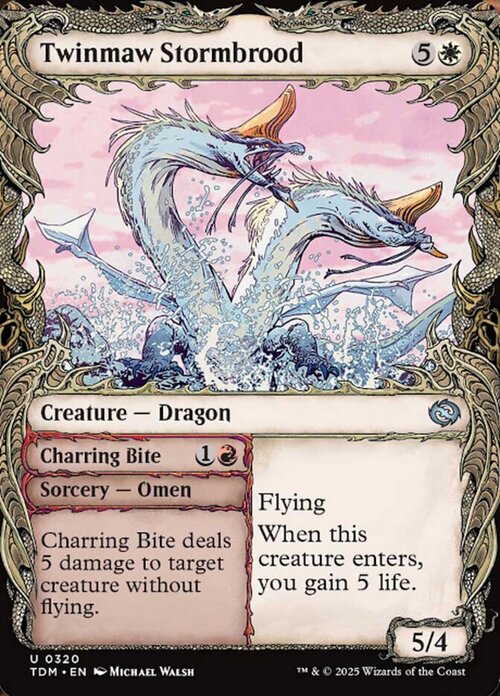 Twinmaw Stormbrood // Charring Bite Card Front