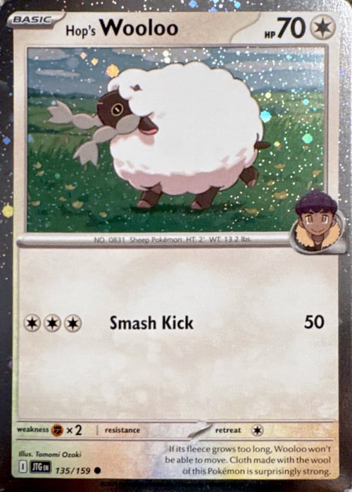 Hop's Wooloo Card Front