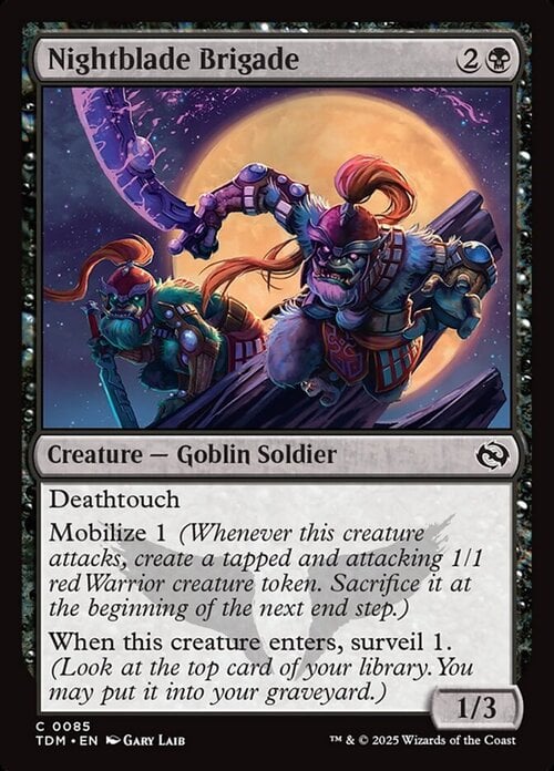 Nightblade Brigade Card Front