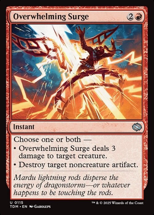 Overwhelming Surge Card Front
