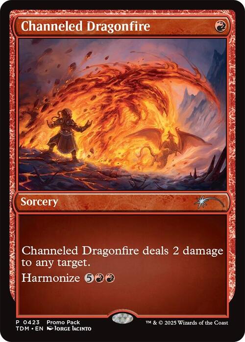 Channeled Dragonfire Card Front