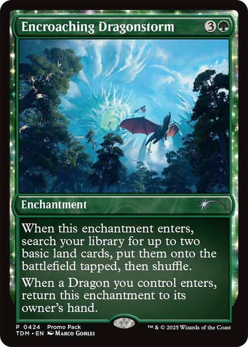 Encroaching Dragonstorm Card Front