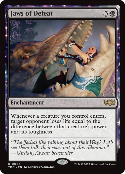 Jaws of Defeat Card Front