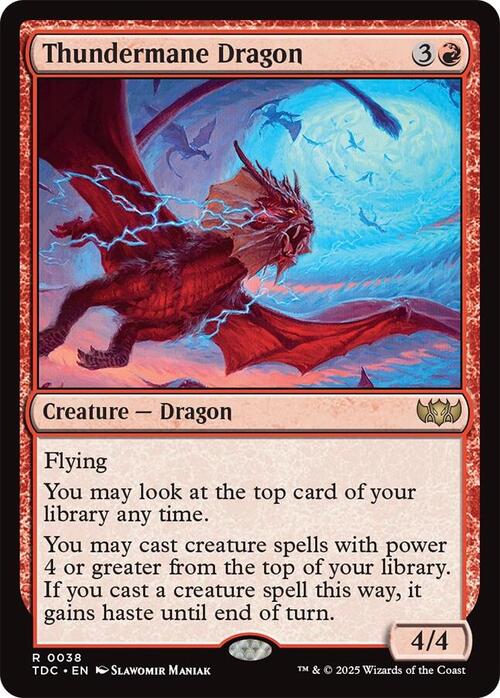 Thundermane Dragon Card Front