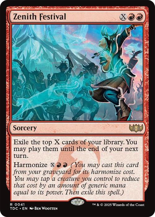 Zenith Festival Card Front