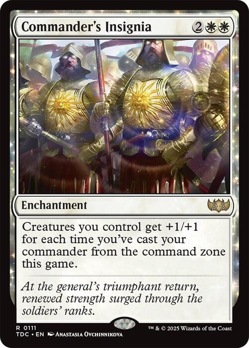 Commander's Insignia Card Front