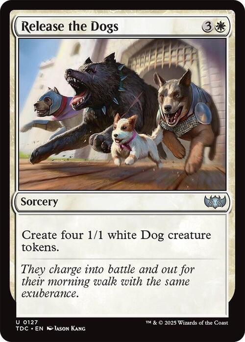 Release the Dogs Card Front