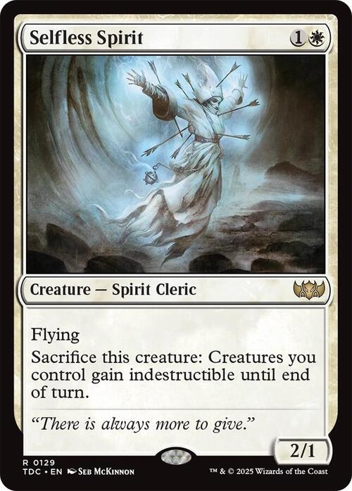 Selfless Spirit Card Front