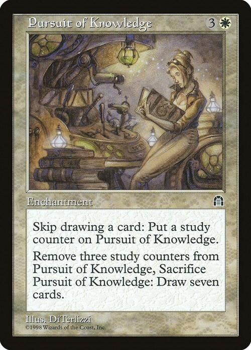 Pursuit of Knowledge Card Front