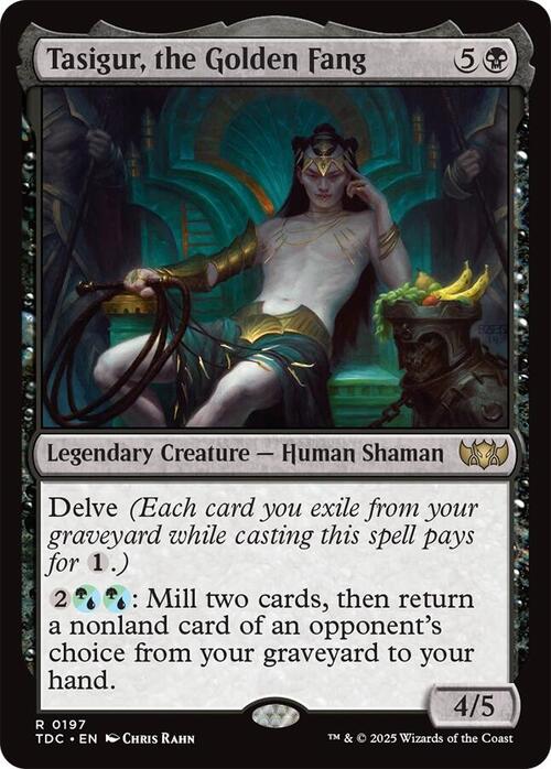 Tasigur, the Golden Fang Card Front