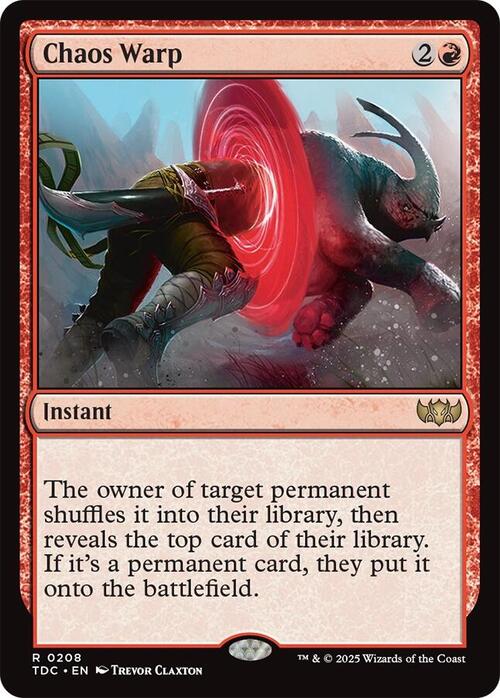 Chaos Warp Card Front