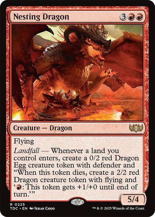 Nesting Dragon Card Front