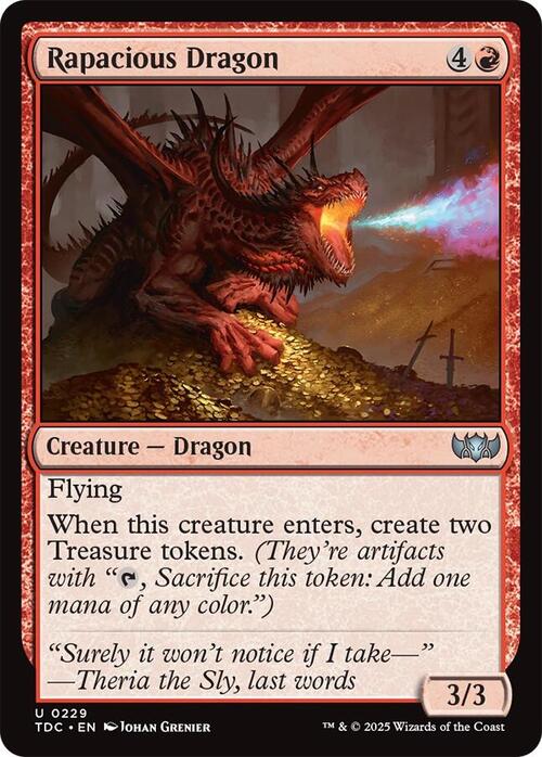Rapacious Dragon Card Front