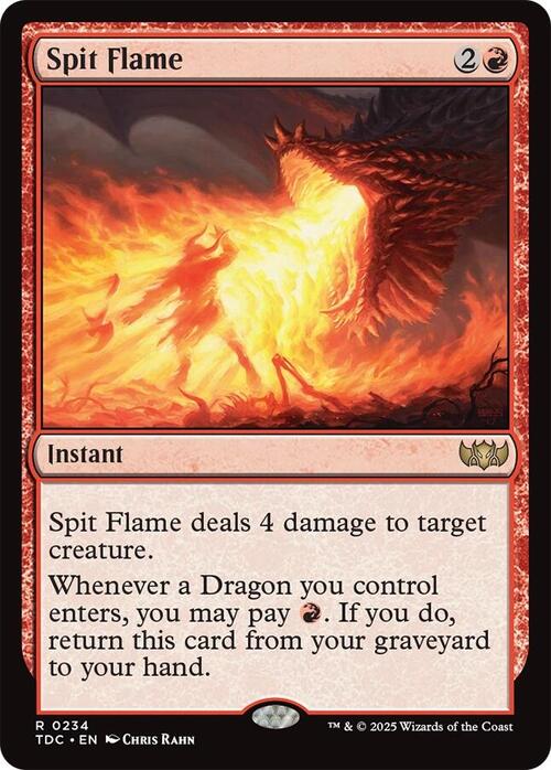 Spit Flame Card Front
