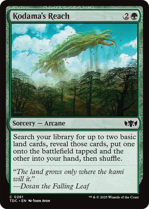 Kodama's Reach Card Front