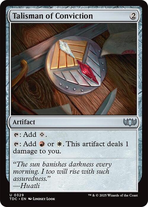 Talisman of Conviction Card Front