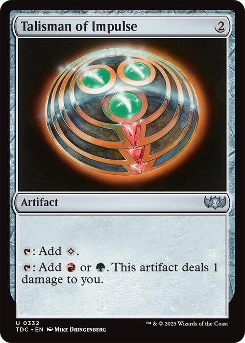 Talisman of Impulse Card Front