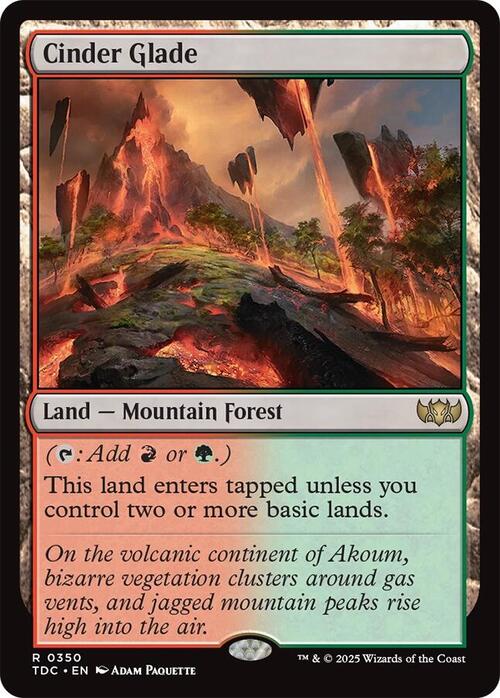 Cinder Glade Card Front
