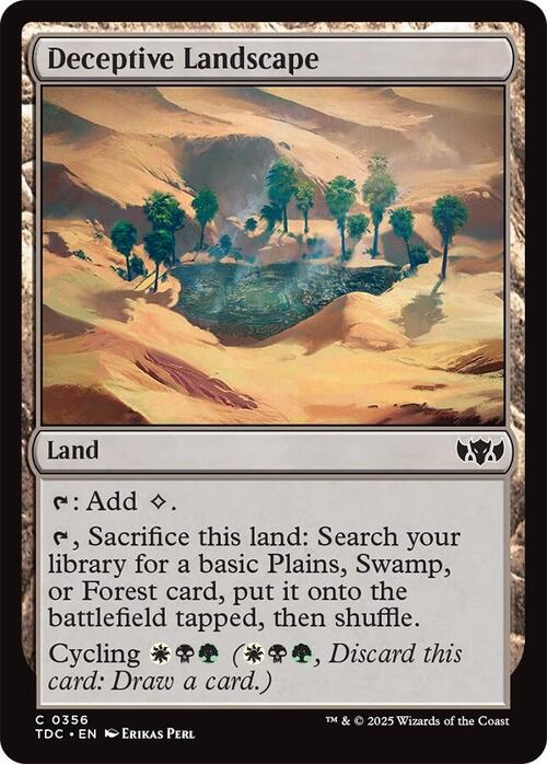 Deceptive Landscape Card Front