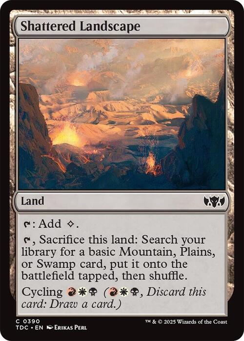 Shattered Landscape Card Front