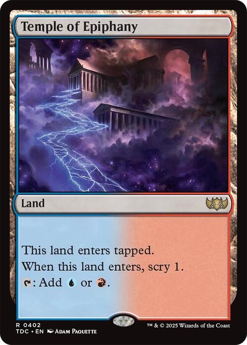 Temple of Epiphany Card Front