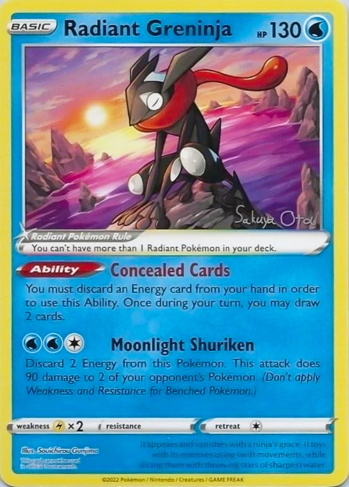 Radiant Greninja Card Front