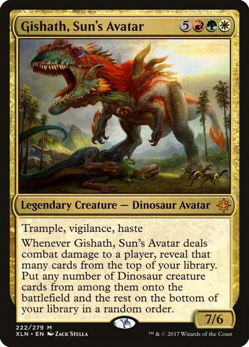 Gishath, Avatar del Sole Card Front