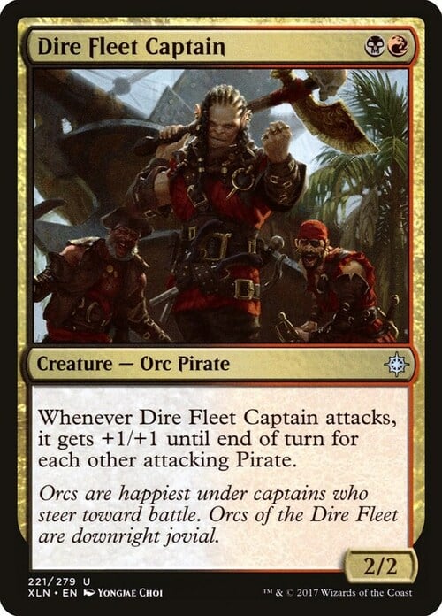 Dire Fleet Captain Card Front
