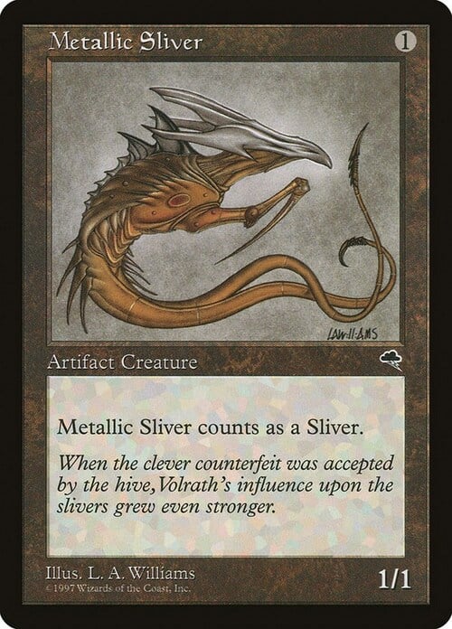 Metallic Sliver Card Front