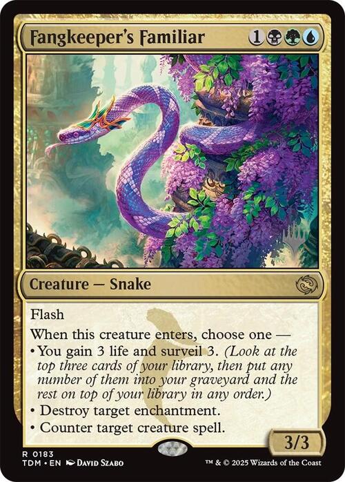 Fangkeeper's Familiar Card Front