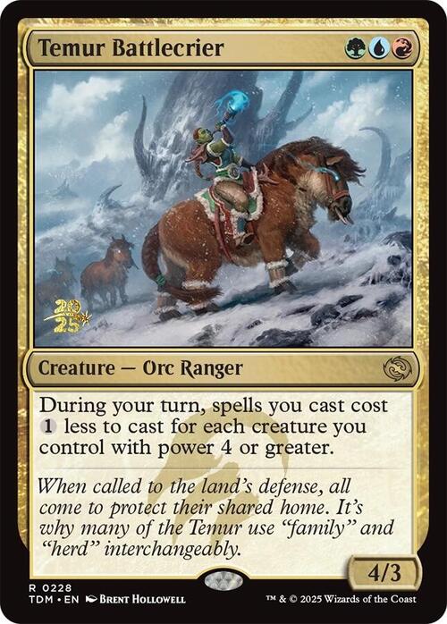 Temur Battlecrier Card Front