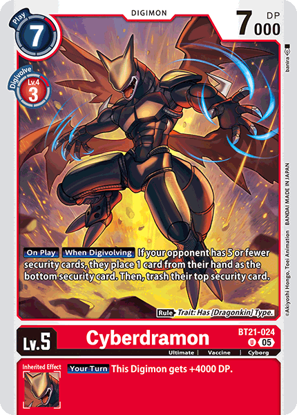 Cyberdramon Card Front