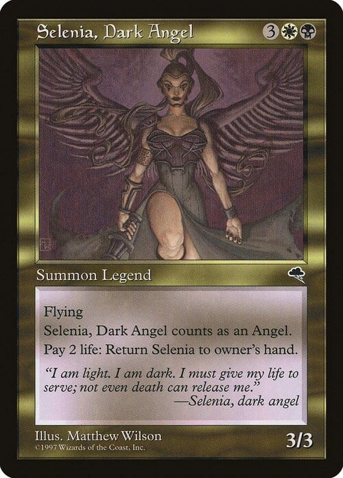 Selenia, l'Angelo Oscuro Card Front