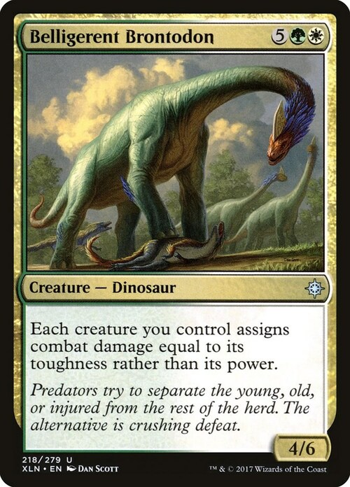 Belligerent Brontodon Card Front