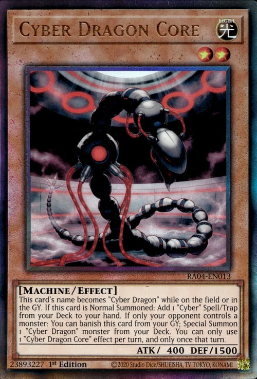 Cyber Dragon Core Card Front