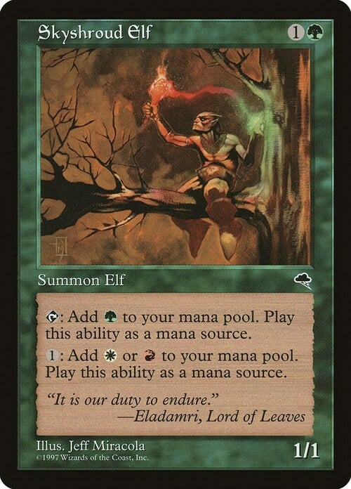 Skyshroud Elf Card Front