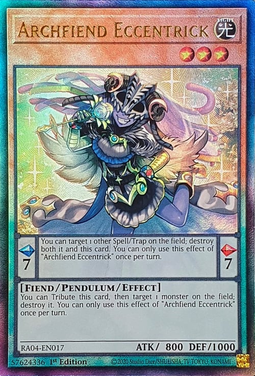 Archfiend Eccentrick Card Front