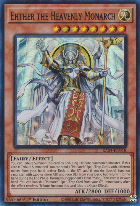 Ehther the Heavenly Monarch Card Front