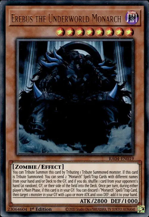 Erebus the Underworld Monarch Card Front